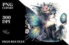 Gothic Fairy with Easter Egg Creative View from Back Product Image 2