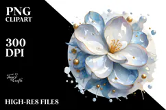 Glossy Gardenia Sublimation PNG Product Image 2