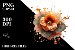 Glossy Nasturtium Sublimation PNG Product Image 2
