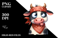 Whimsical Cow with Bandana Product Image 2