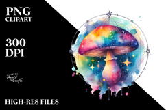 Colorful Magical Celestial Astral Mushroom Product Image 2