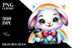 Vibrant Baby Rabbit, PNG Product Image 2