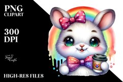 Vibrant Baby Rabbit, PNG Product Image 2
