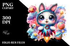 Cute Crazy Baby Rabbit PNG Product Image 2