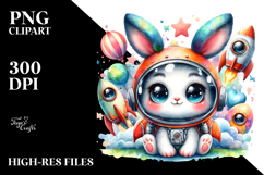 Cute Crazy Baby Rabbit PNG Product Image 2