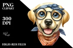 Caricature-like, Happy Labrador | Clipart Product Image 3