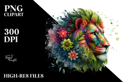 Vibrant Abstract Lion Product Image 2