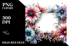 Colorful Abstract with Glossy Petals, High-Res PNG Product Image 2