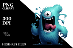 a Funny Monster Digital PNG Product Image 2