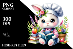 Crazy Cute Rabbit Chef PNG Product Image 2