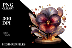 Glossy Pansy, High-Res PNG Product Image 2