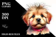 Expressive Baby Labrador Retriever with Crazy Haircut PNG Product Image 1