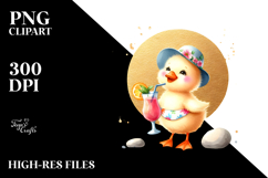Cute Duck in Beachwear, High-Res PNG Product Image 2