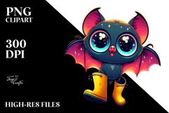 Funny Bat Glowing in the Dark PNG Product Image 2