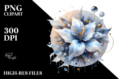 Glossy Lobelia Sublimation PNG Product Image 2