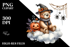 Bear Dressed for Halloween PNG Product Image 2