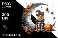 Lion Dressed for Halloween PNG Product Image 2