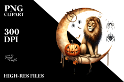 Lion Dressed for Halloween PNG Product Image 2