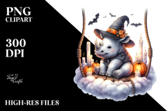 Rhino Dressed for Halloween PNG Product Image 2
