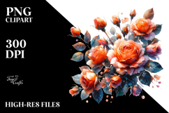 Orange Roses Abstract | Clipart Product Image 2