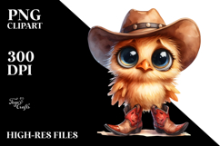 Chicken Cowboy Boots Clipart Product Image 2