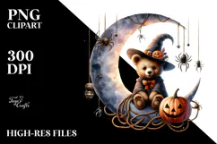 Bear Halloween Dress PNG Product Image 2