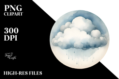 Vintage Cloud Clipart Product Image 2