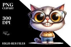 Watercolor Cat es Clipart Product Image 2