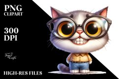 Watercolor Cat es Clipart Product Image 3