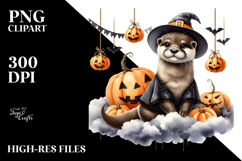 Otter Halloween Party PNG Product Image 2