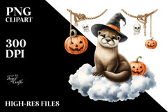 Otter Halloween Party PNG Product Image 2