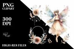 Boho Fairy Watercolor | Sublimation | Clipart Product Image 1
