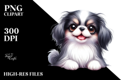 Cute Japanese Chin Smiling PNG Product Image 2