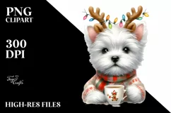 Cool Haircut West Highland White Terrier, Summer PNG Product Image 1