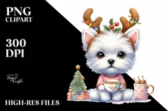 Cool Haircut West Highland White Terrier, Summer PNG Product Image 1