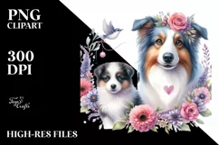Border Collie Watercolor | Sublimation | Clipart Product Image 3