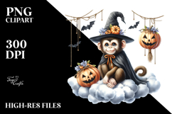 Monkey Dressed for Halloween PNG Product Image 2