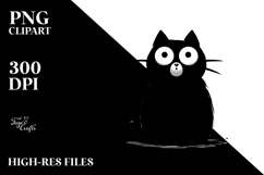 Black Cat, Transparent PNG Product Image 2