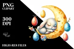 Easter Bunny Clipart |T-shirt, Mug PNG Product Image 7