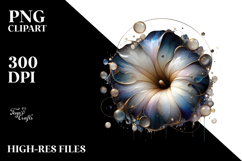 Abstract Glossy Morning Glory PNG Product Image 2