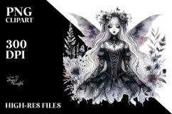 Gothic Fairy Watercolor | Sublimation | Clipart Product Image 3