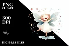 Simple Retro Fairy, High-Res PNG Product Image 1