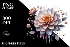 Dahlia Watercolor, PNG Product Image 2
