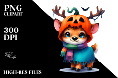 Cute Baby Elk Halloween PNG Product Image 2