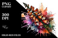 Abstract Wooden Stained Foxglove Product Image 2