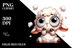 Whimsical Lamb with Anthropomorphic Features, High-Res PNG Product Image 2
