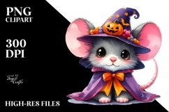 Vibrant Baby Mouse for Halloween | Sublimation Clipart Product Image 3