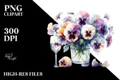 with Pansy | Clipart Product Image 1
