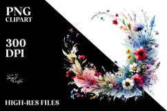 Vibrant Horizontal Frame with Wild Flowers Product Image 3