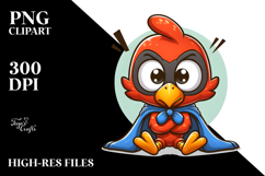 Serious Bird Superhero Cape PNG Product Image 2